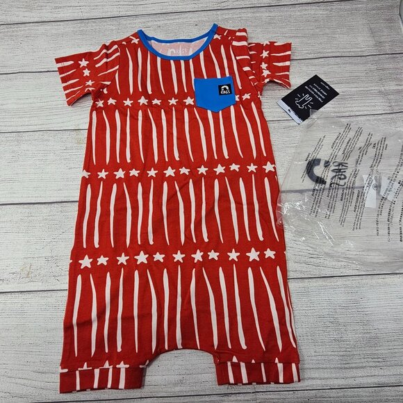 NWT Rags‎ To Raches Toddler Boy 4th Of July Romper Size 2T - Picture 2 of 5